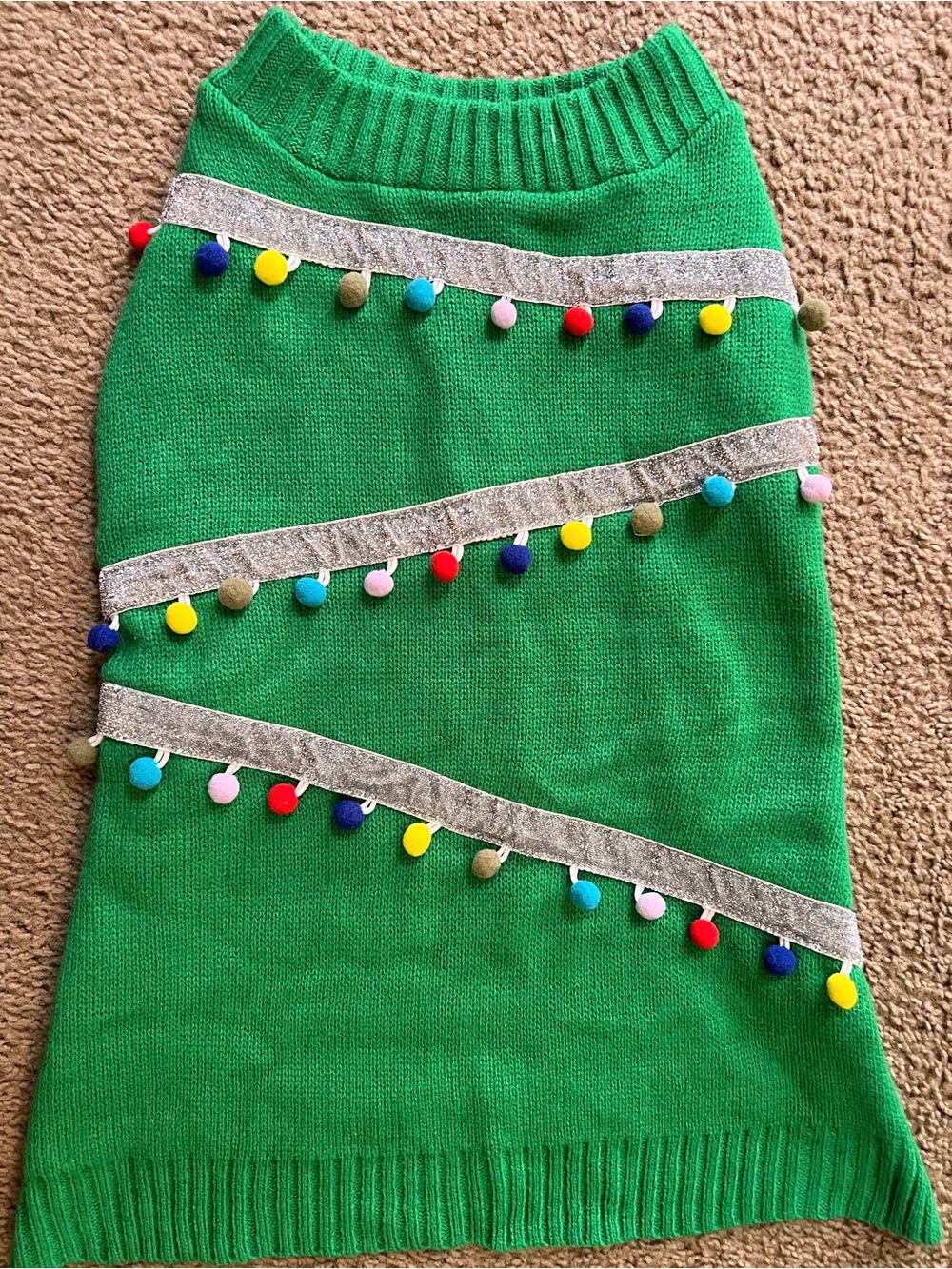 Dog Christmas Tree Sweater - Large, NWOT